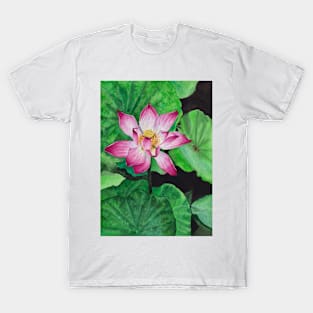 Watercolor Lotus flower T-Shirt